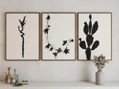 现代装饰画3D模型下载